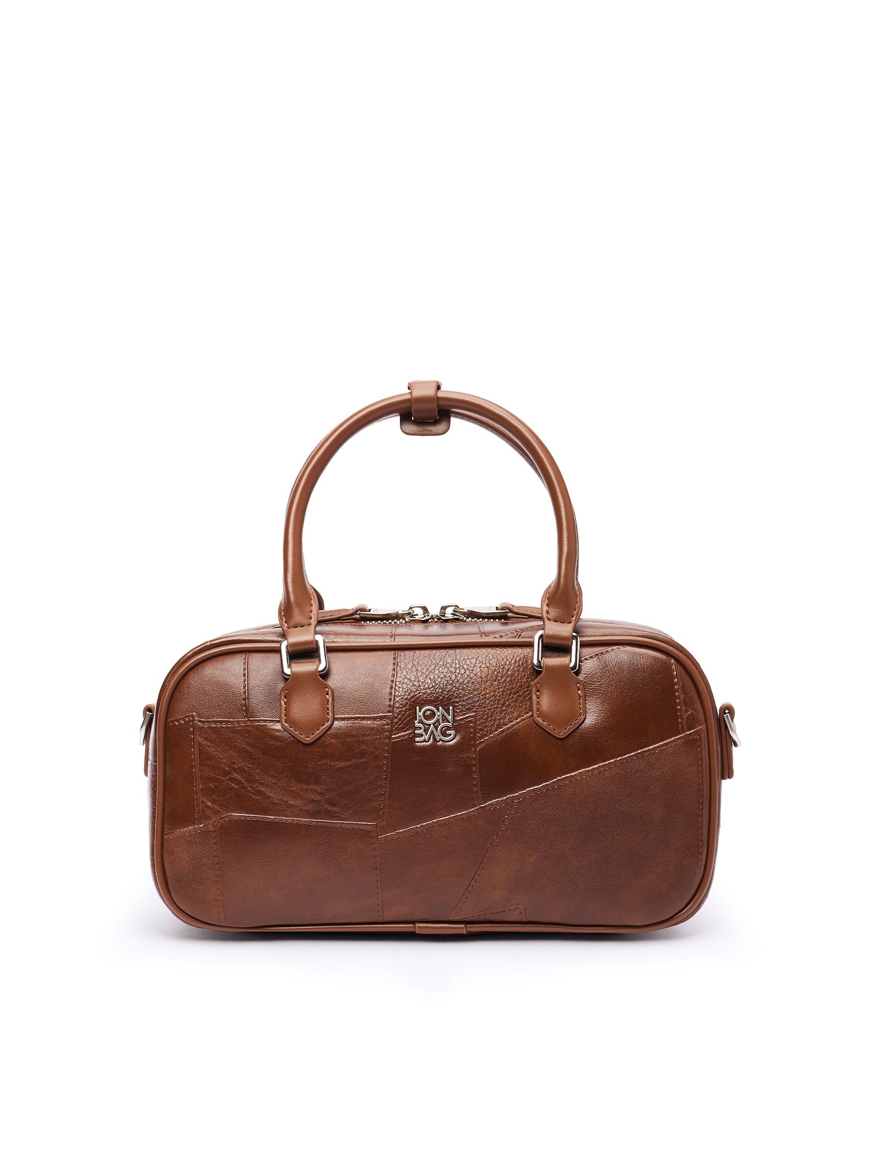 Small Vintage Patchwork Boston Bag