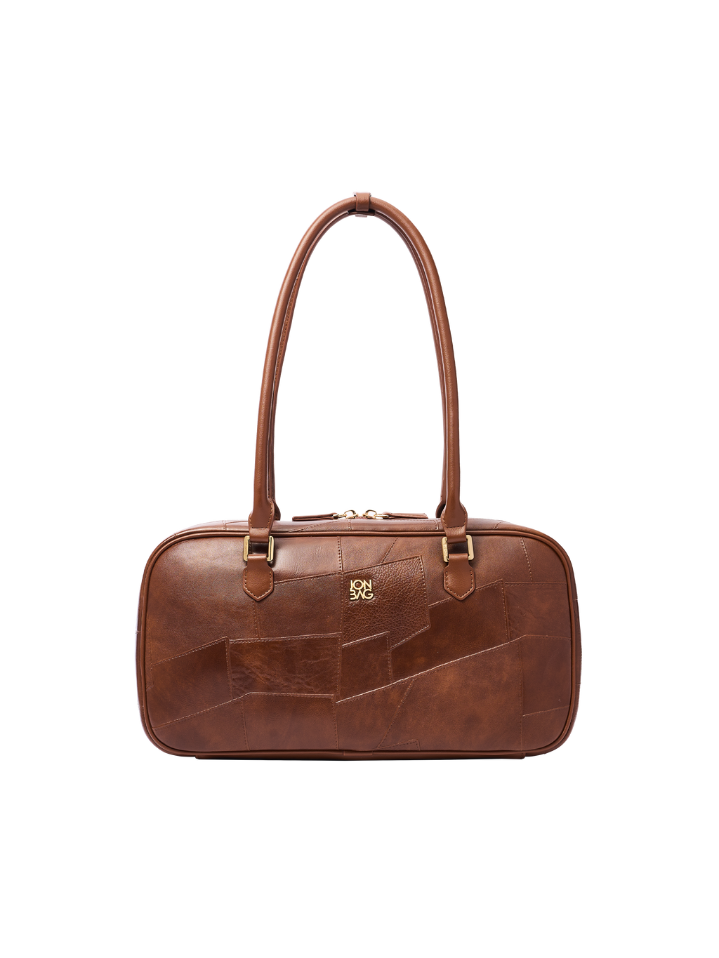 Retro Patchwork Boston Bag