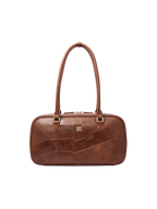 Retro Patchwork Boston Bag