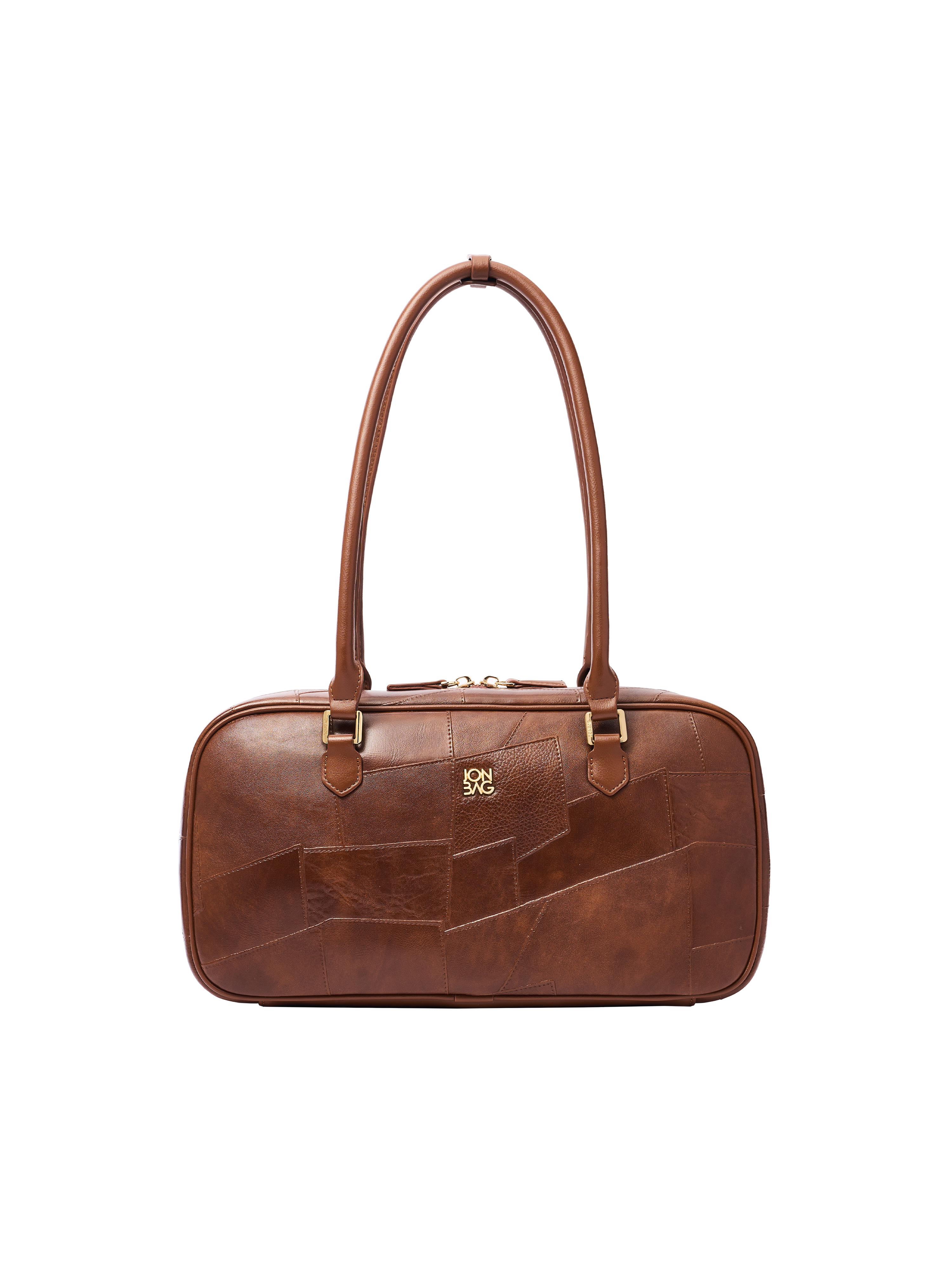 Retro Patchwork Boston Bag
