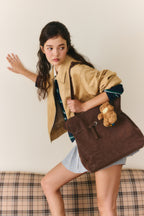 Soft-Haze Buckle Tote