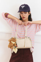 Bow Accent Pillow Boston Bag