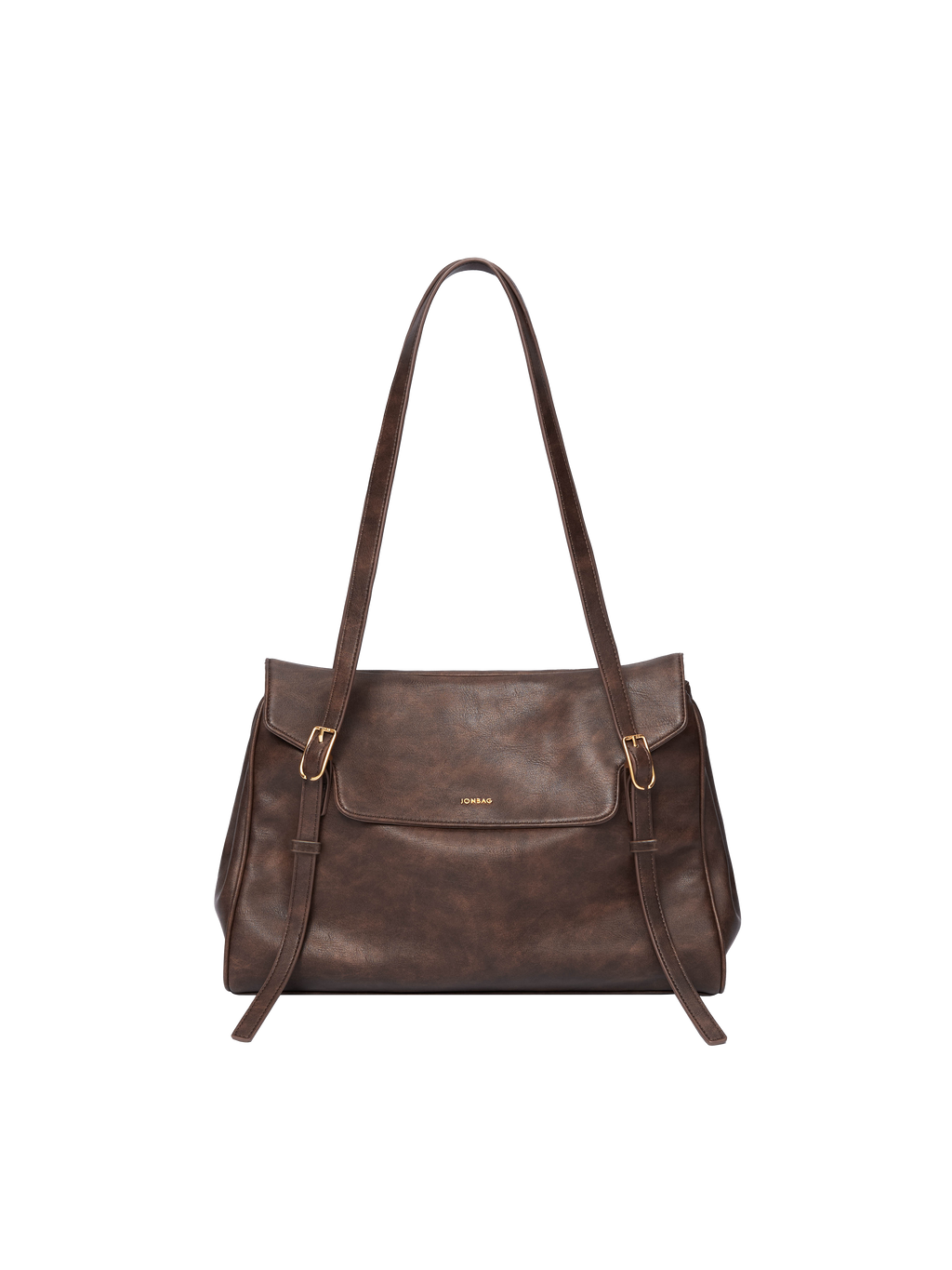 Burnished Briefcase-brown