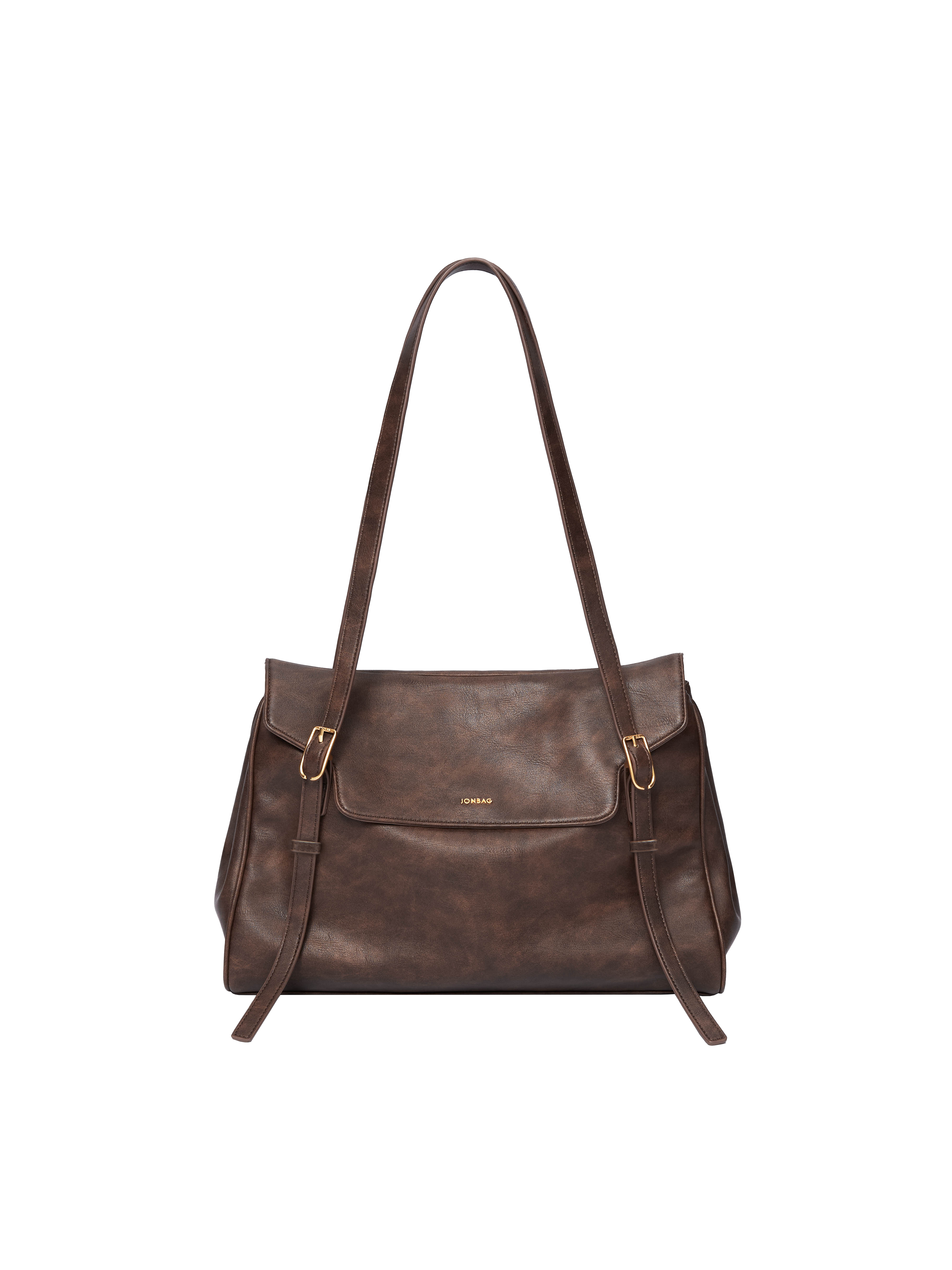 Burnished Briefcase-brown