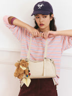 Bow Accent Pillow Boston Bag