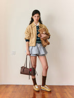 Bow Accent Pillow Boston Bag