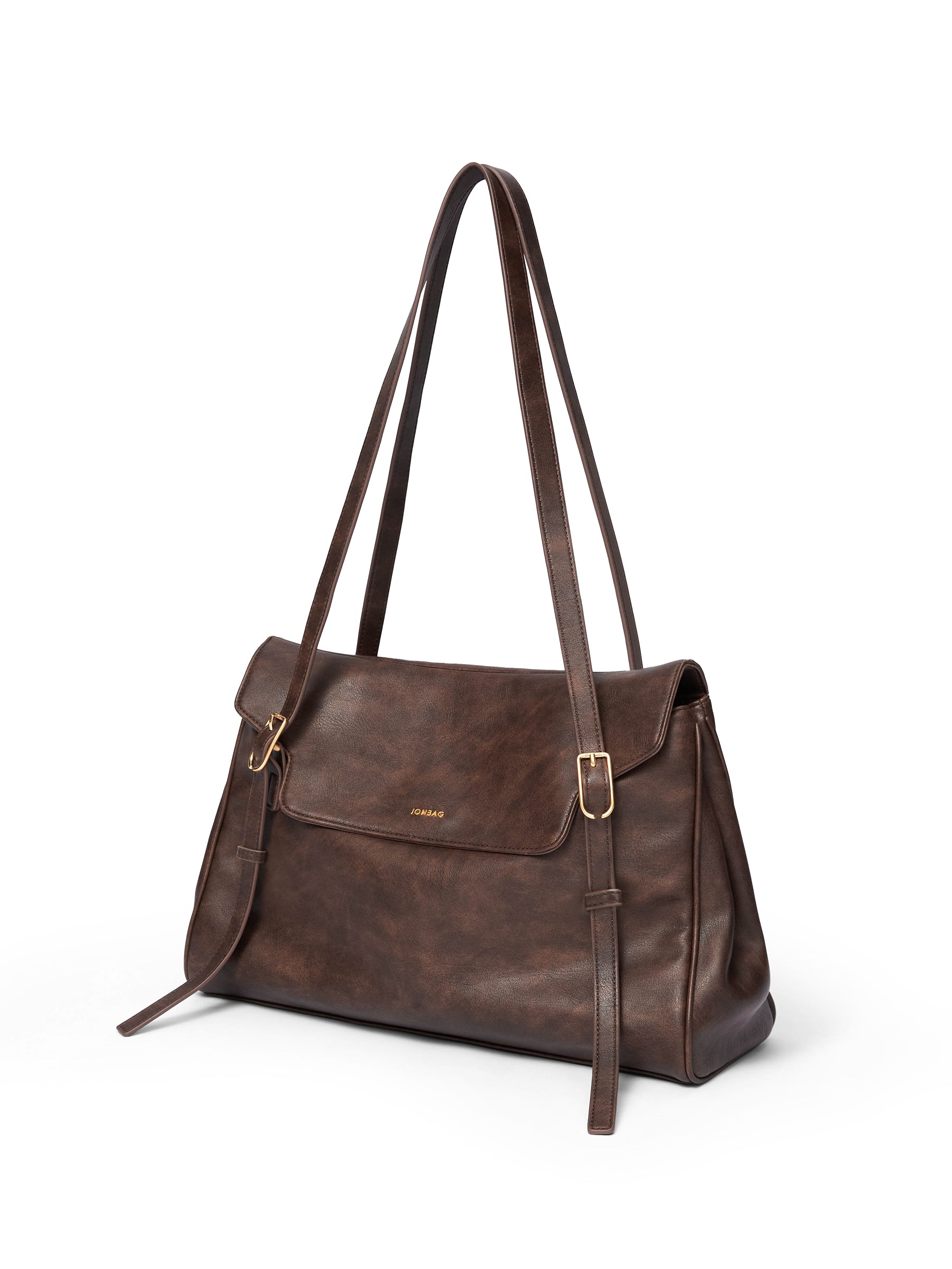 Burnished Briefcase-brown