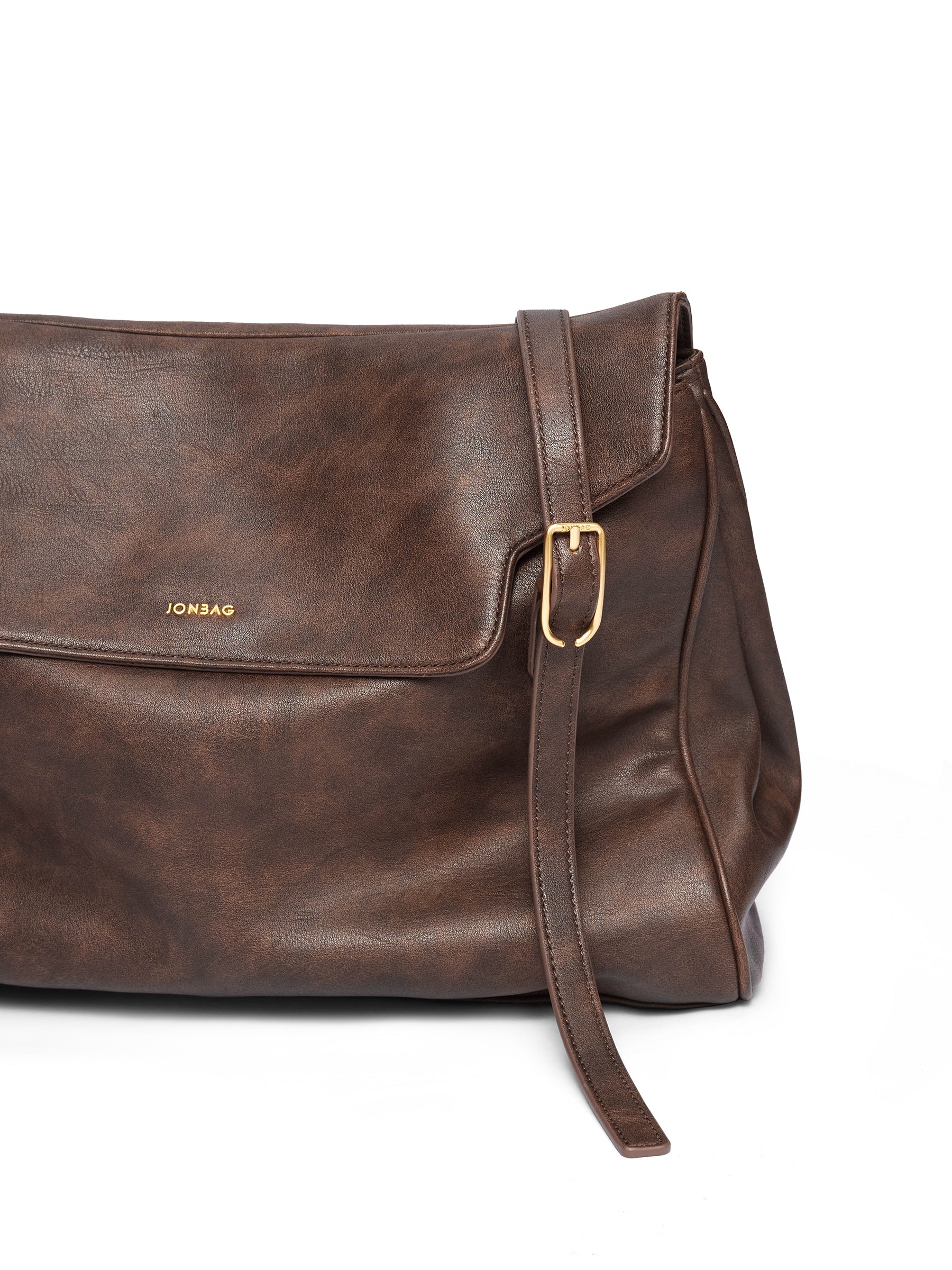 Burnished Briefcase-brown
