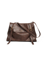 Burnished Briefcase-brown