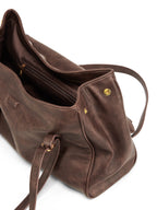 Burnished Briefcase-brown