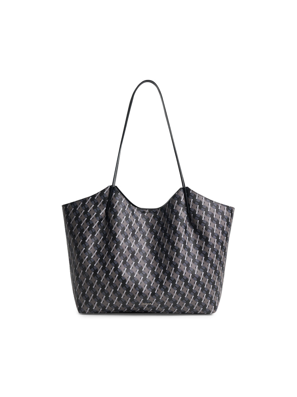 Geometric Monogram Tote Bag