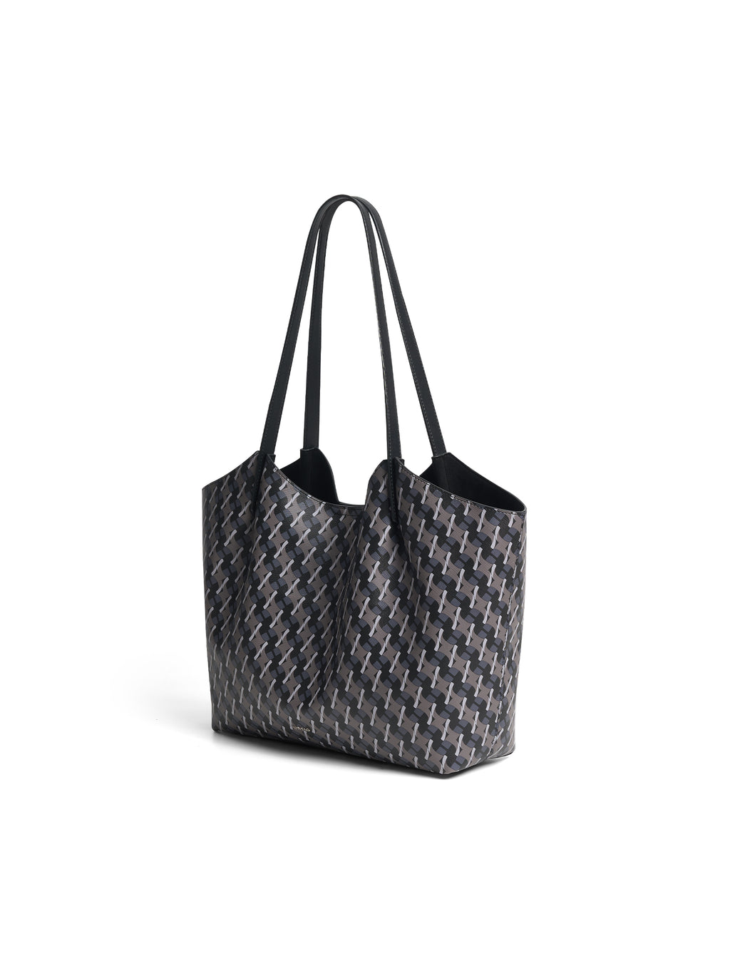 Geometric Monogram Tote Bag