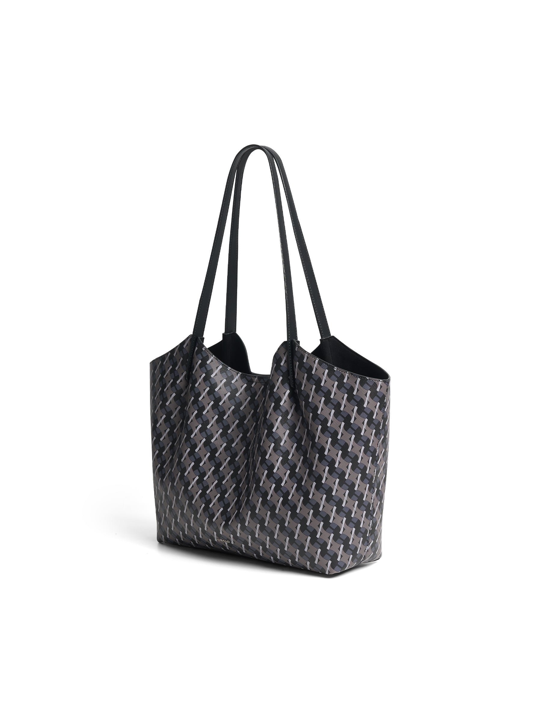Geometric Monogram Tote Bag