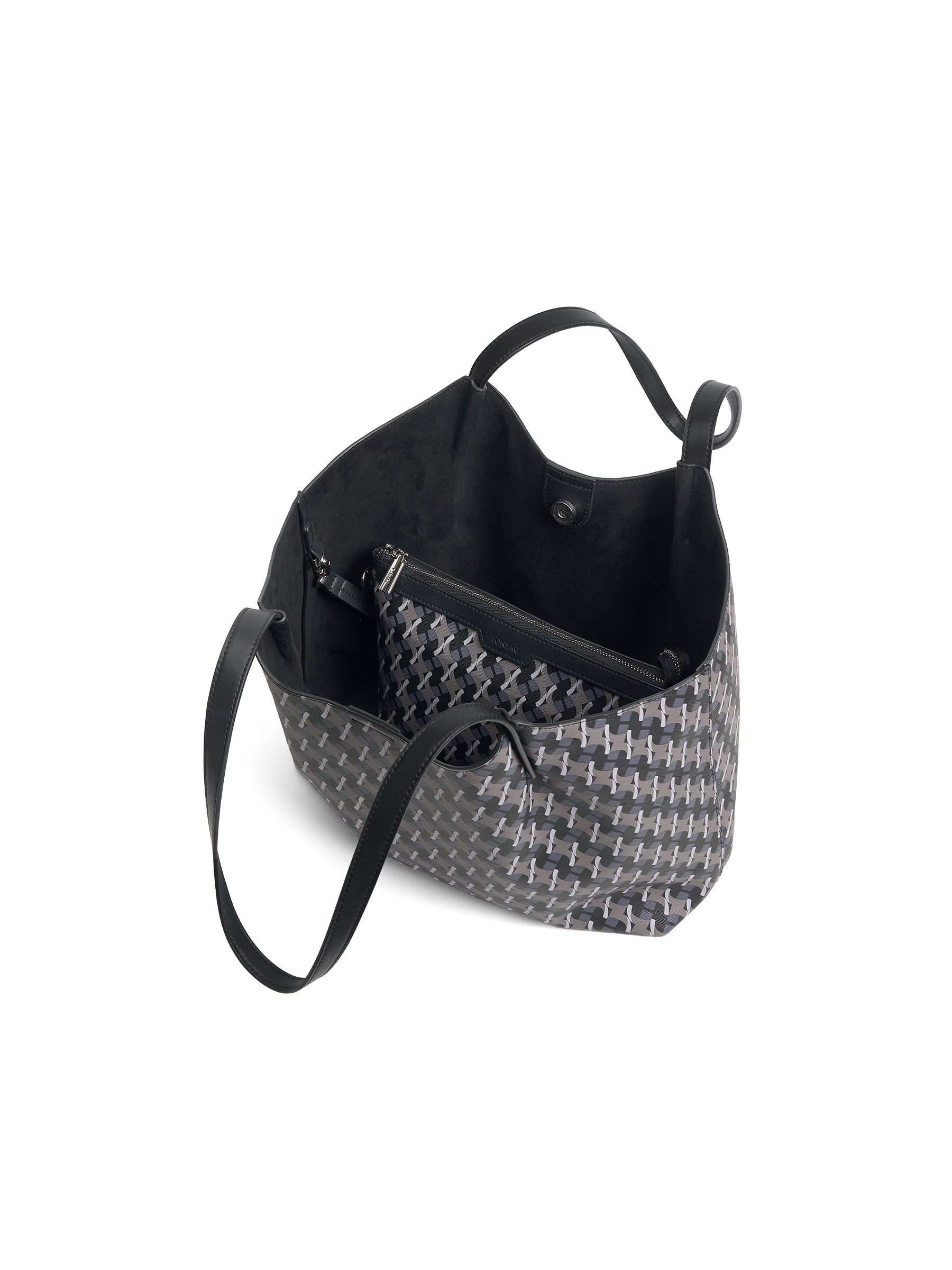 Geometric Monogram Tote Bag