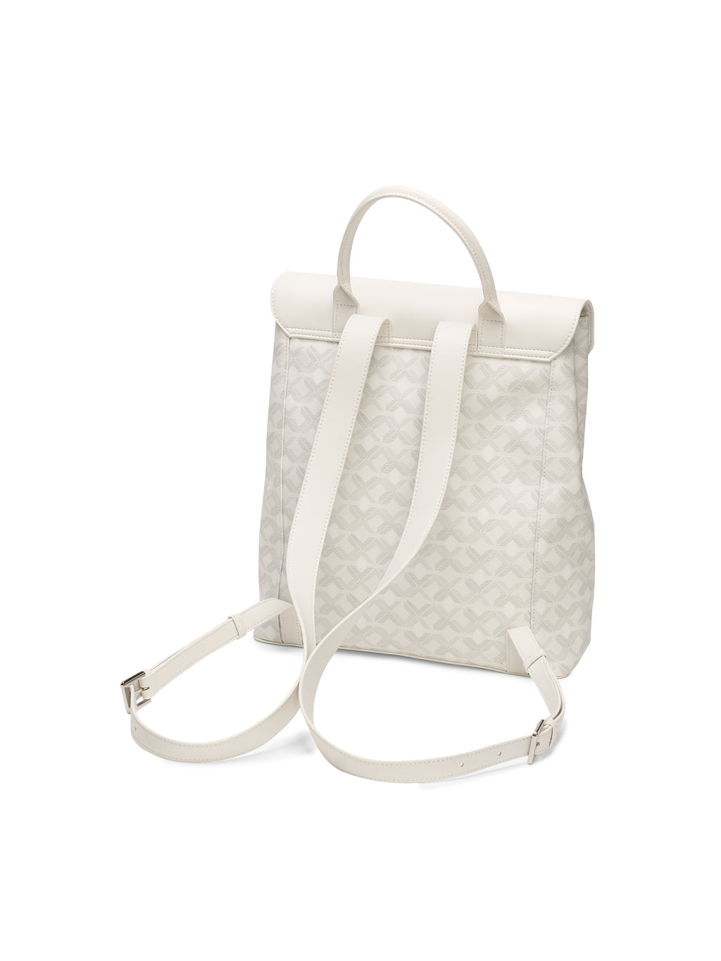 Geometric Monogram Backpack with Pin Buckle