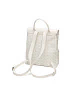 Geometric Monogram Backpack with Pin Buckle