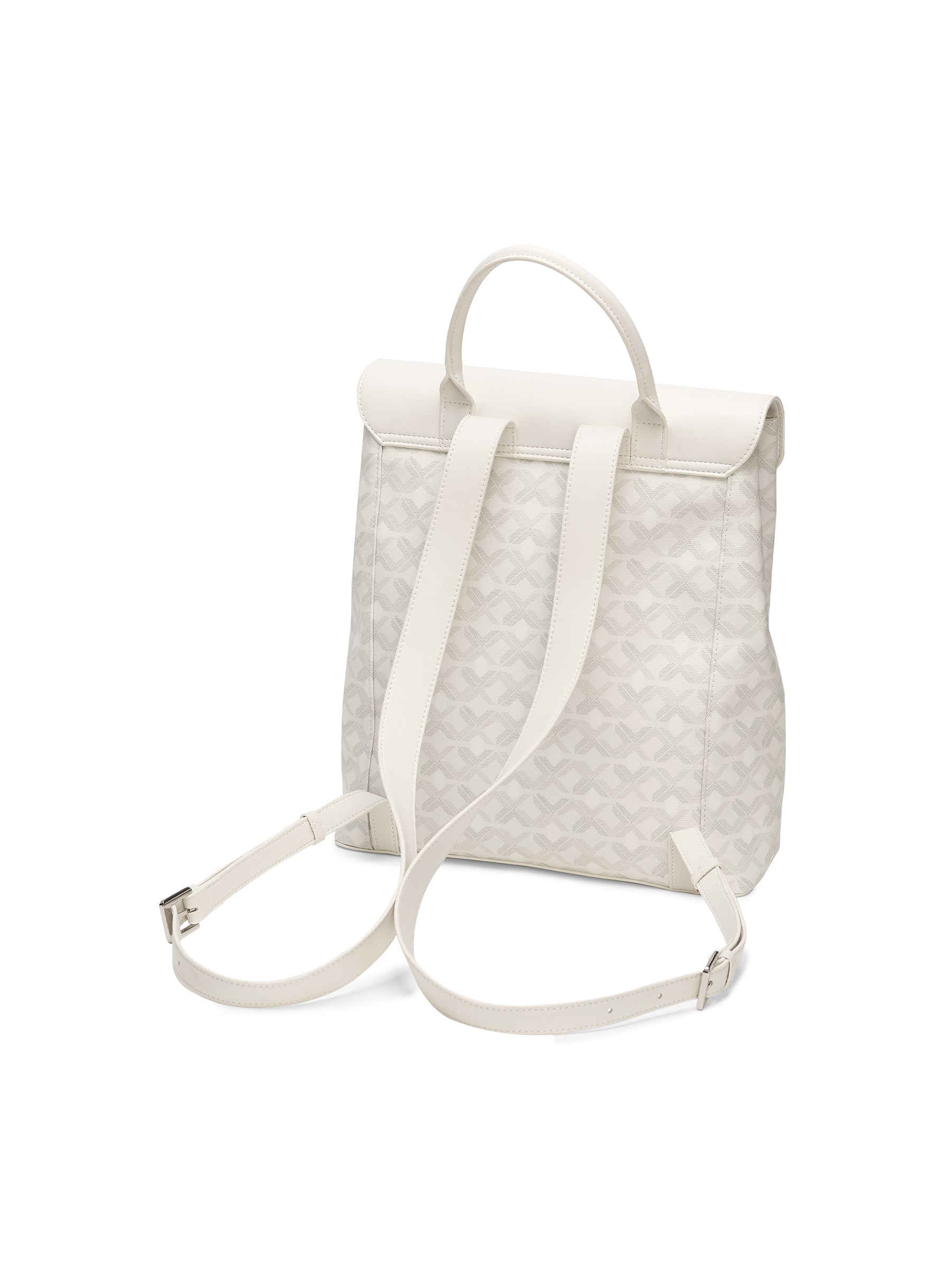 Geometric Monogram Backpack with Pin Buckle