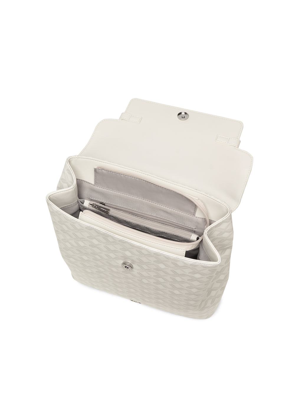 Geometric Monogram Backpack with Pin Buckle