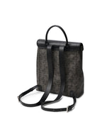 Geometric Monogram Backpack with Pin Buckle