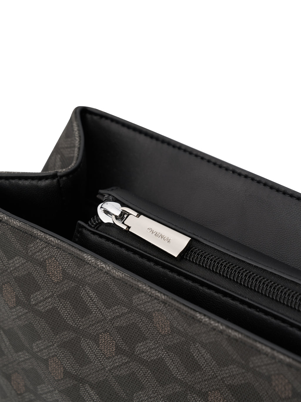 Geometric Monogram Backpack with Pin Buckle