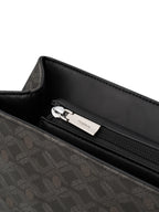 Geometric Monogram Backpack with Pin Buckle