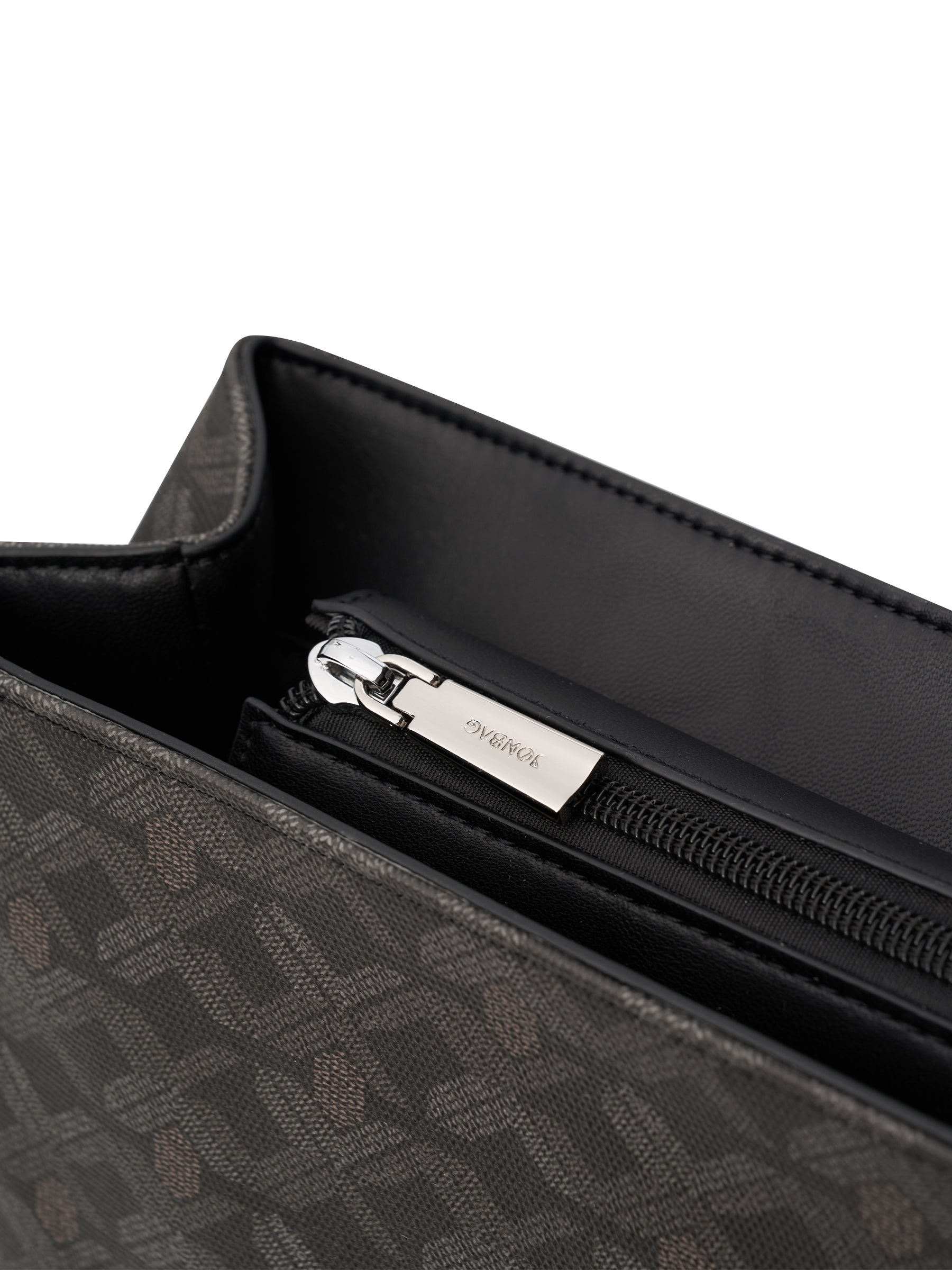 Geometric Monogram Backpack with Pin Buckle