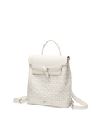 Geometric Monogram Backpack with Pin Buckle