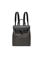 Geometric Monogram Backpack with Pin Buckle