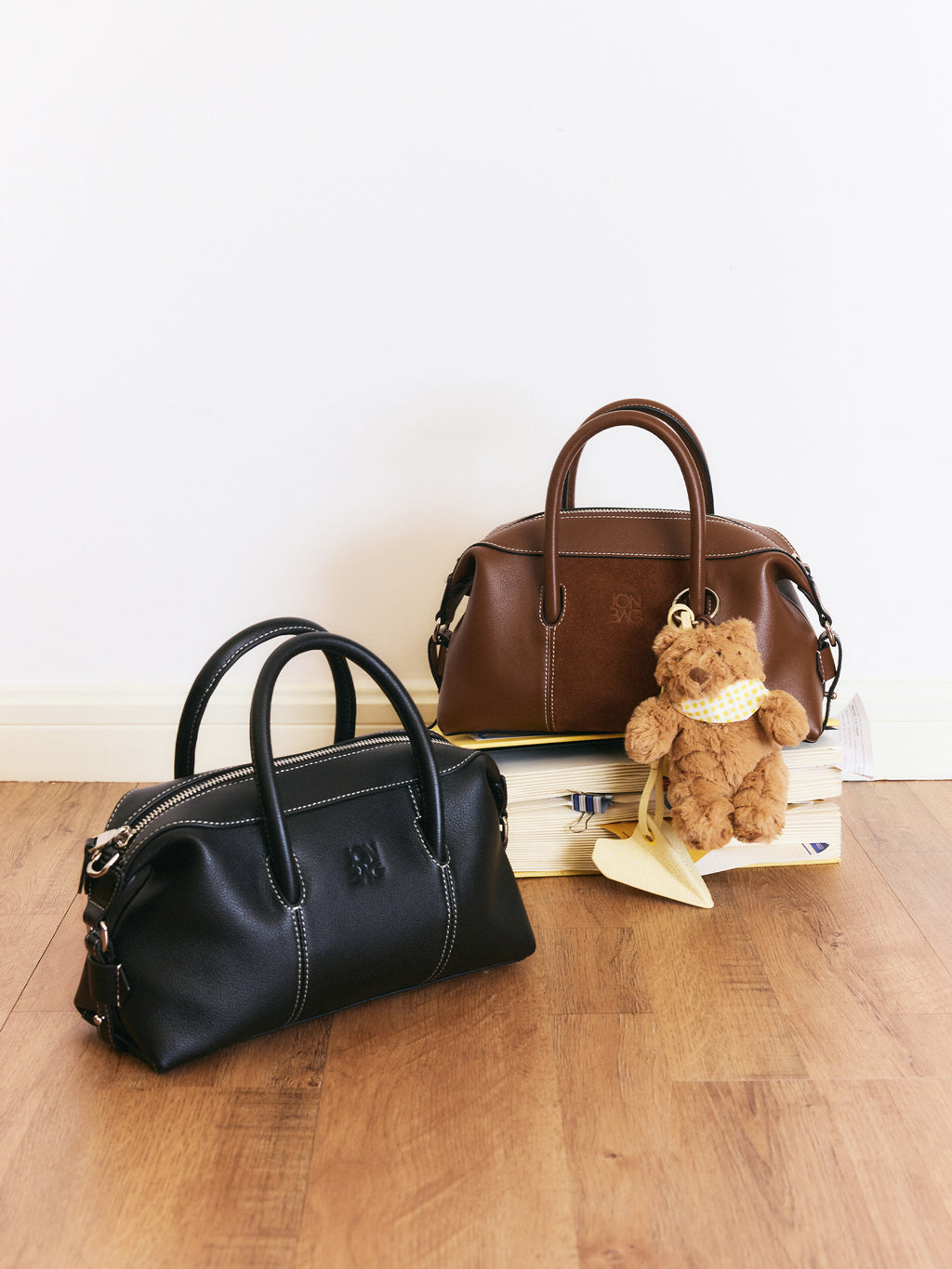 Vintage Genuine Leather Boston Bag
