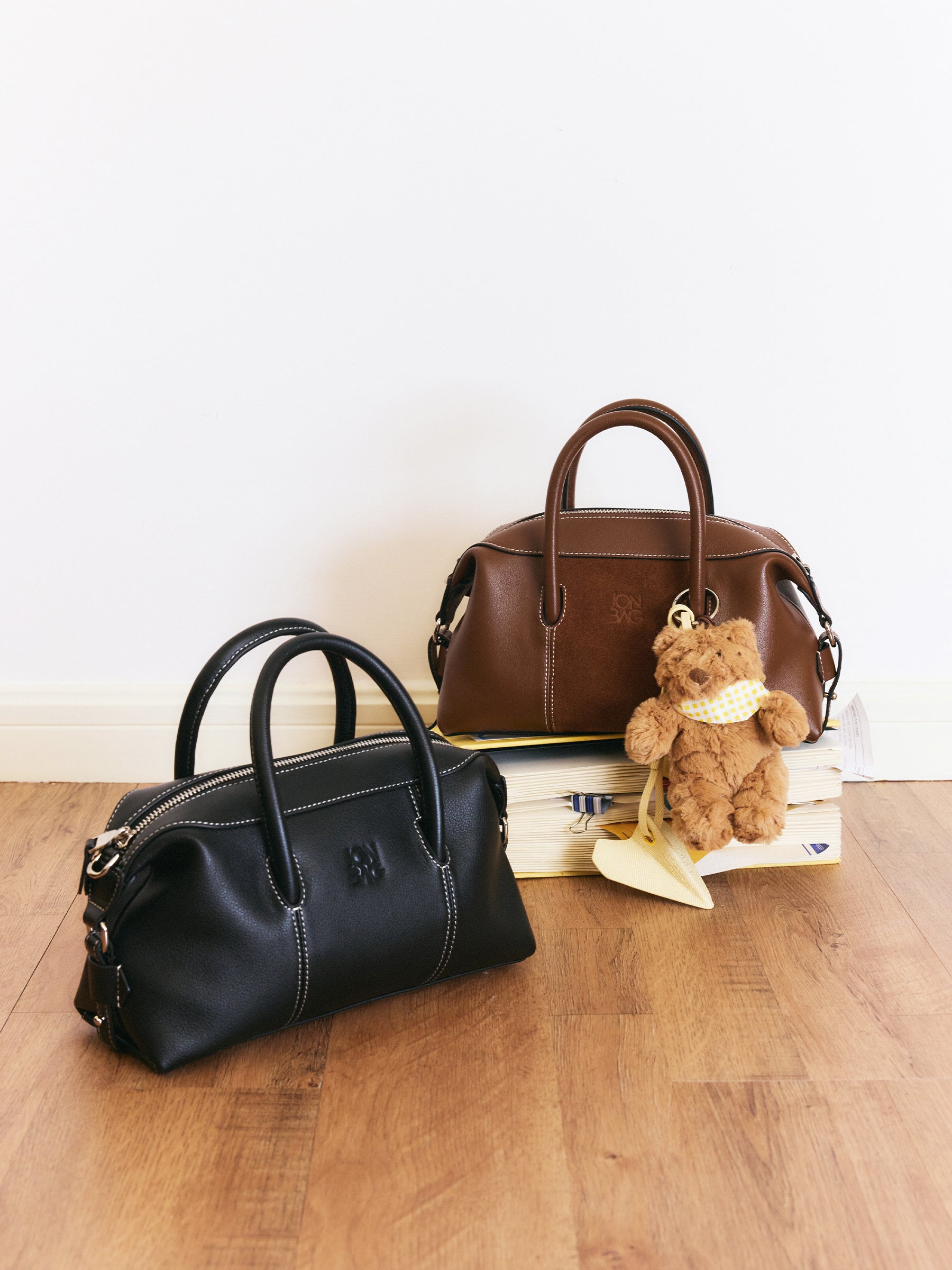 Vintage Genuine Leather Boston Bag