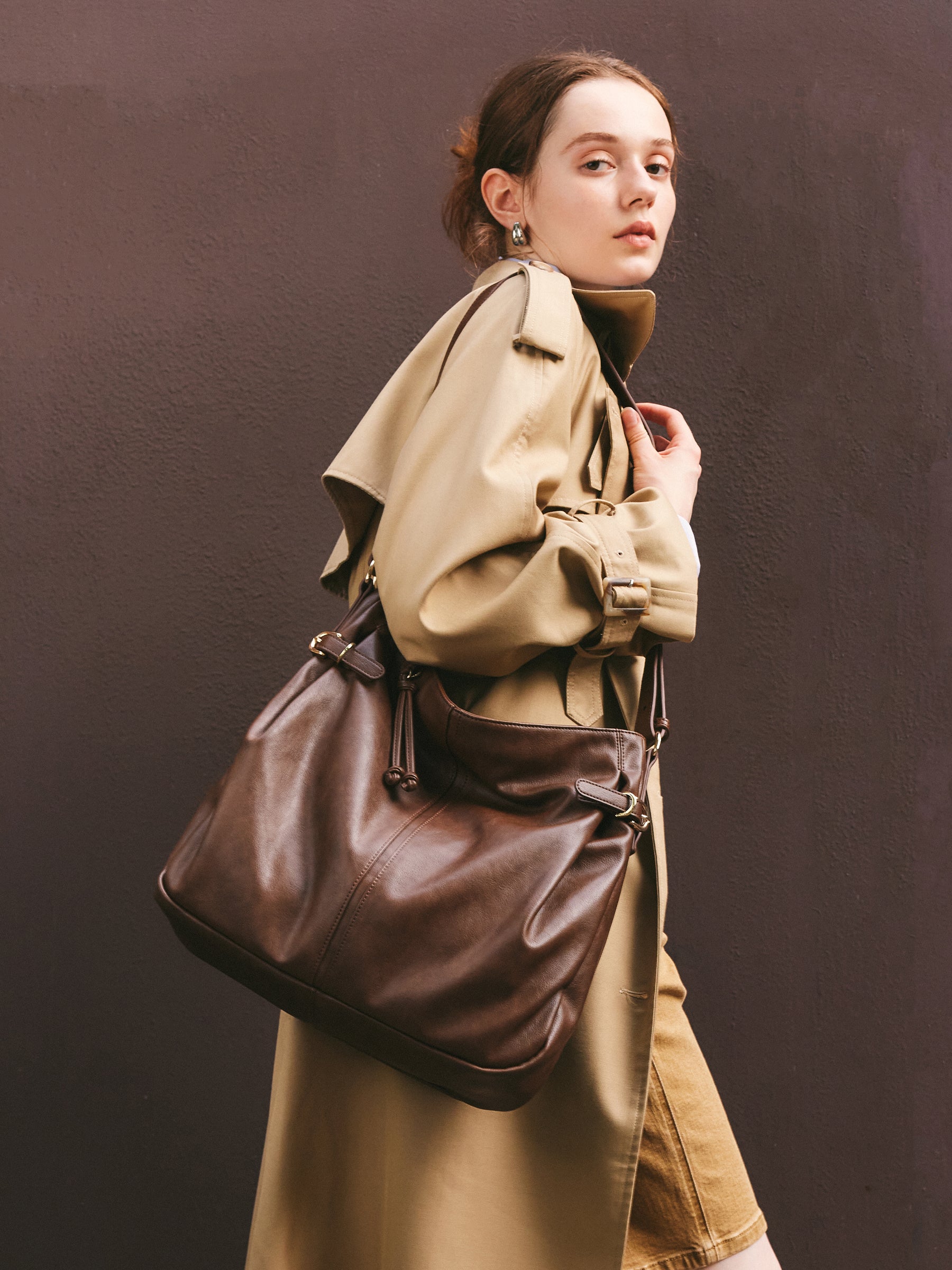 Commuter Pleated Tote Bag