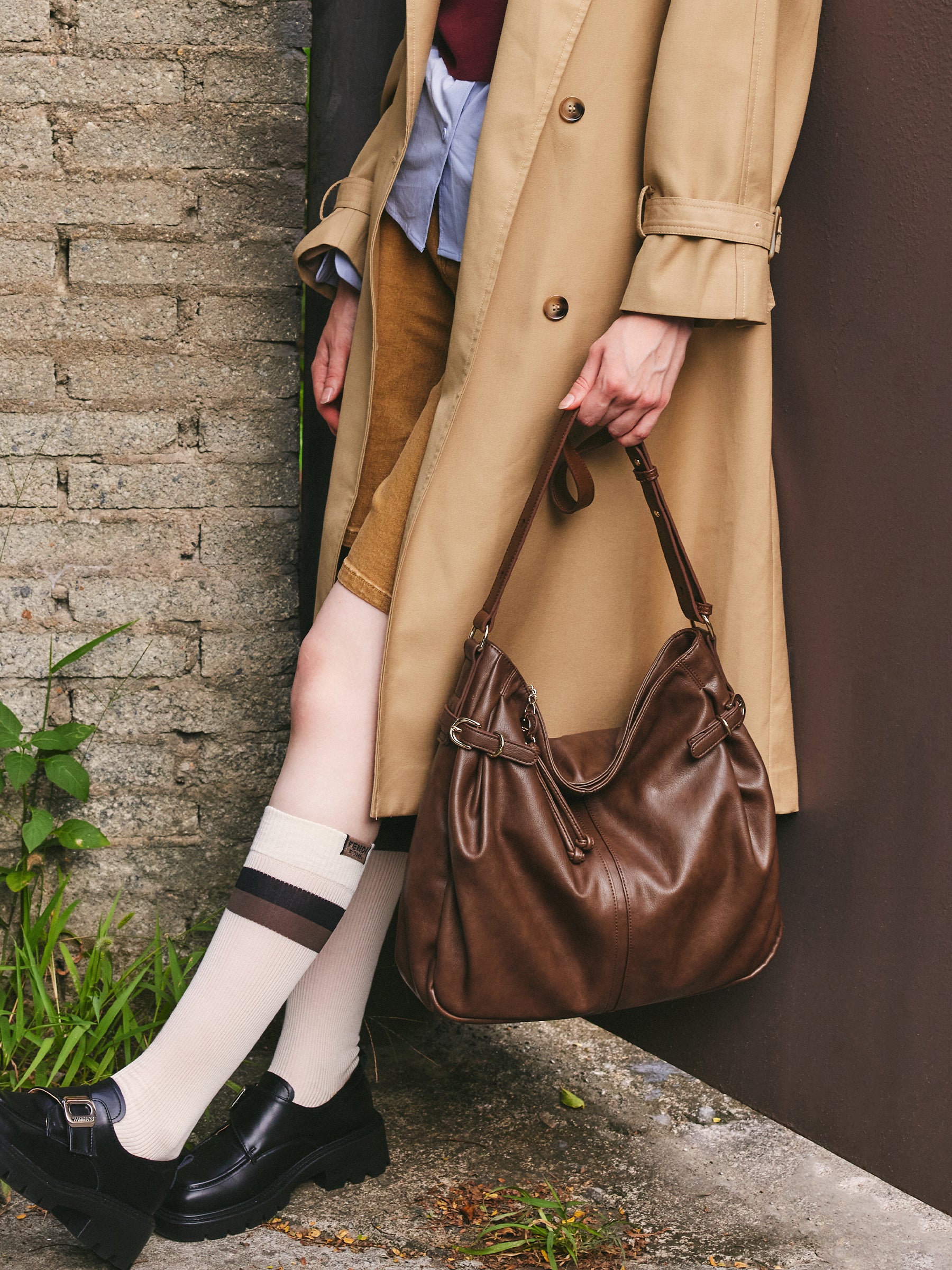 Commuter Pleated Tote Bag