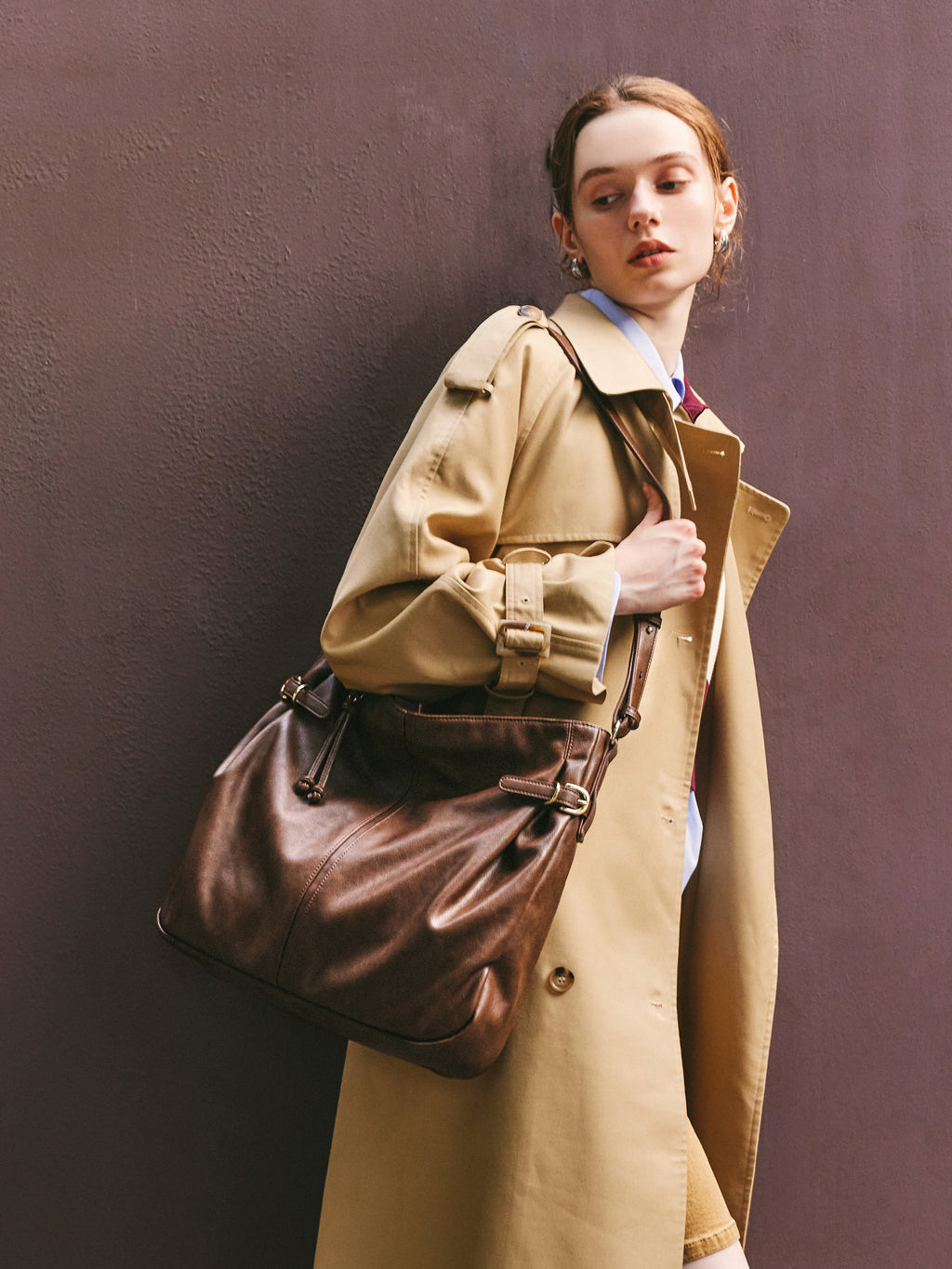 Commuter Pleated Tote Bag
