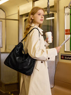 Commuter Pleated Tote Bag