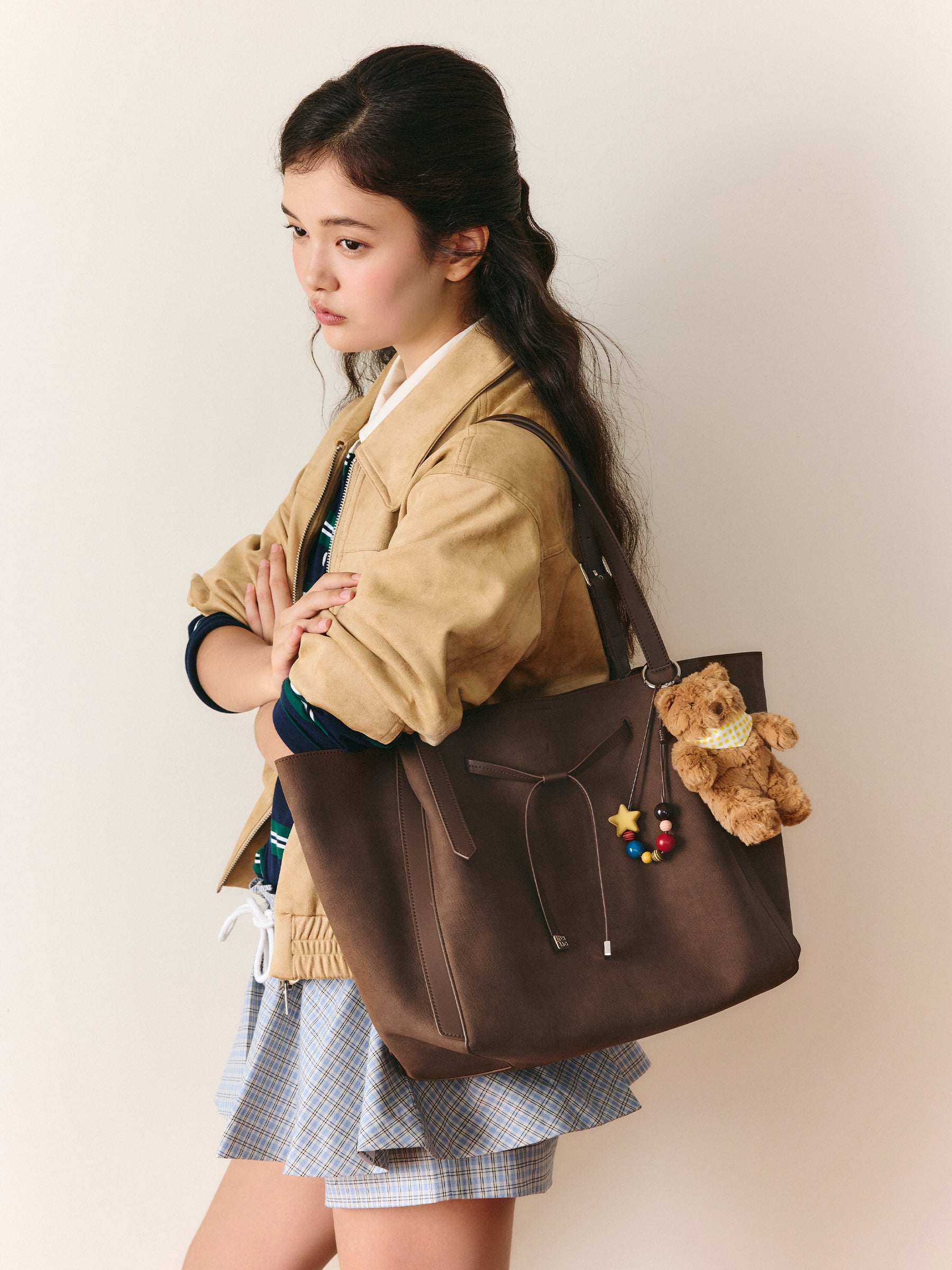 Commuter Tote Bag with Tie