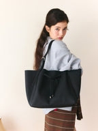 Commuter Tote Bag with Tie