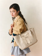 Commuter Tote Bag with Tie