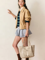 Commuter Tote Bag with Tie