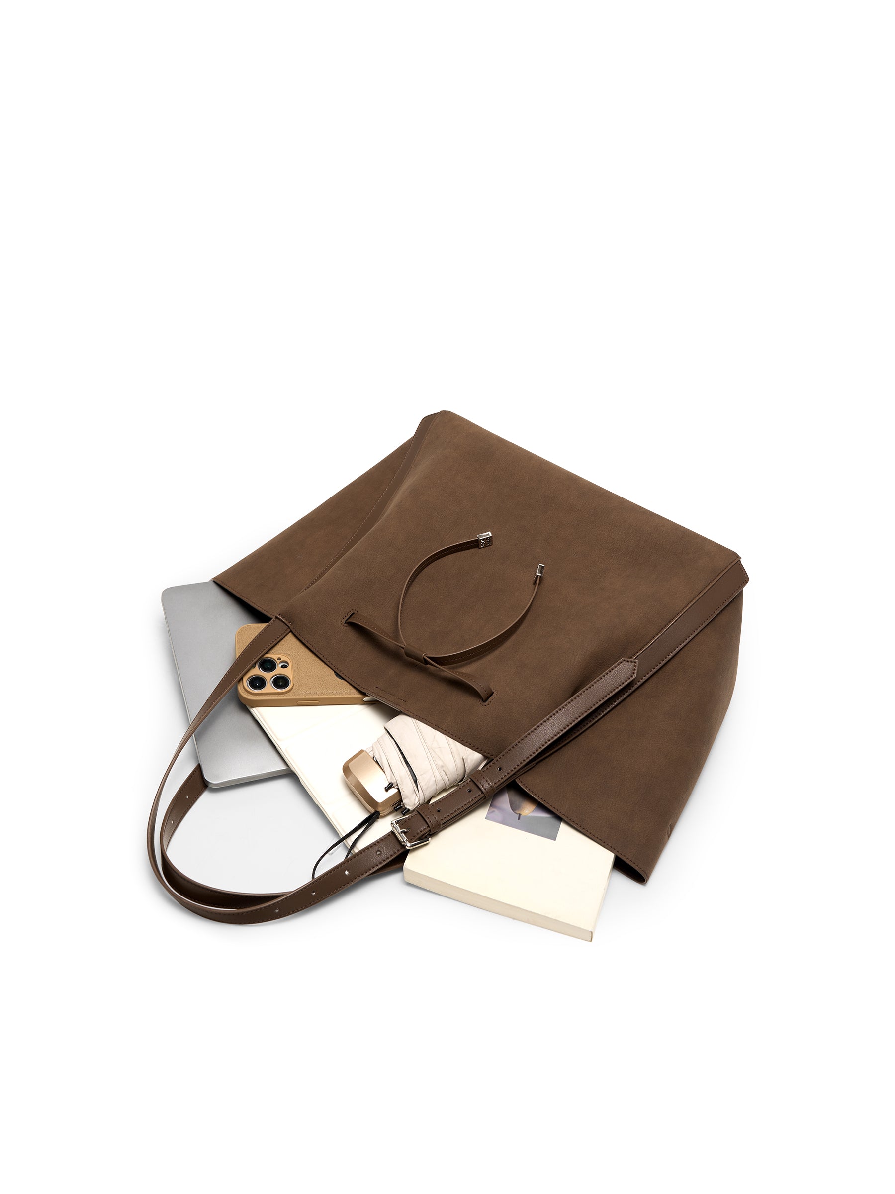 Commuter Tote Bag with Tie